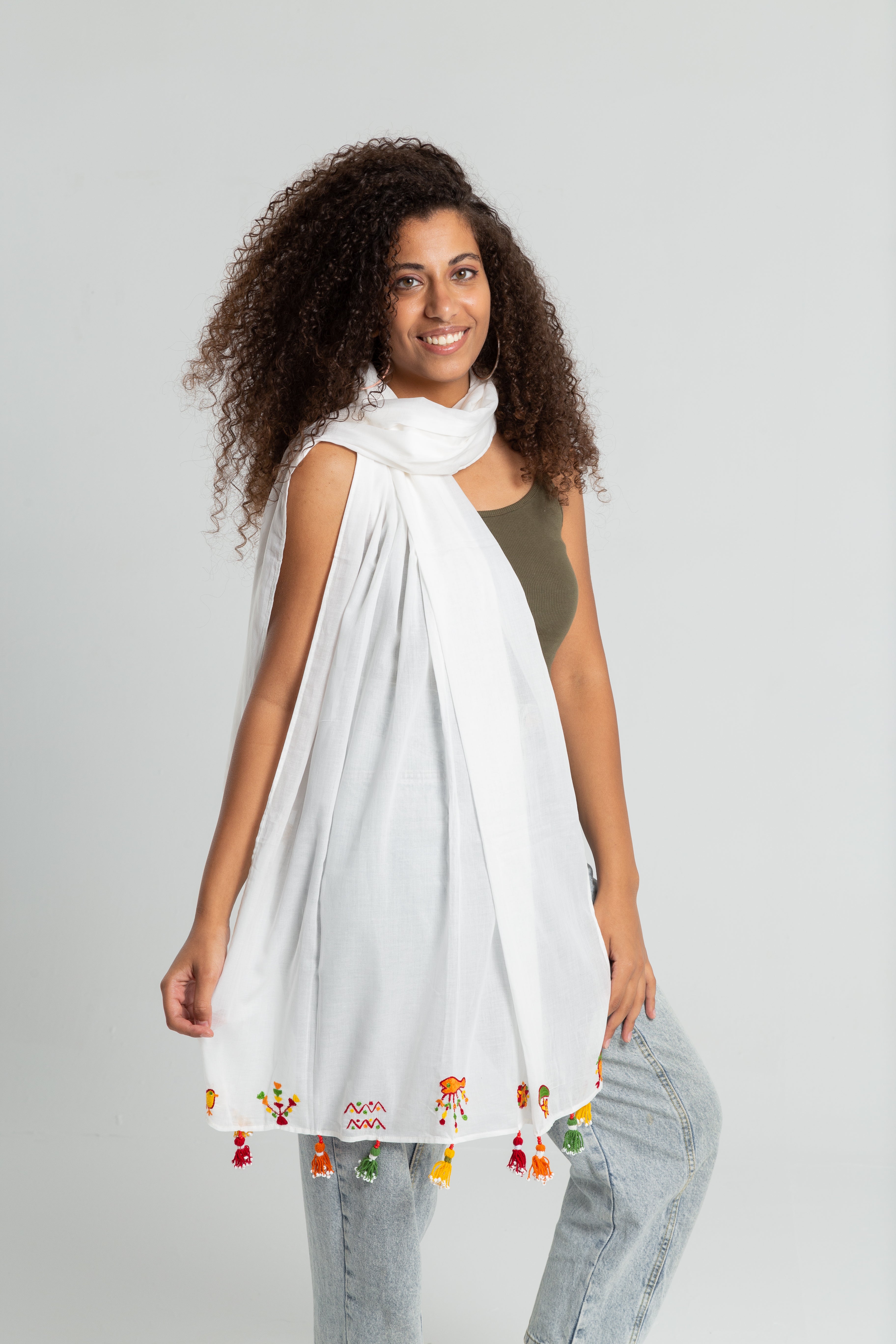 Light Negma Line Shawl