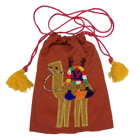 Beads Pouch Camel