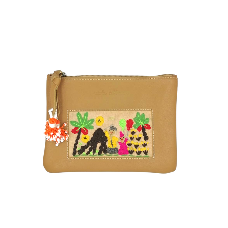 Fellahy Zipped Leather Pouch