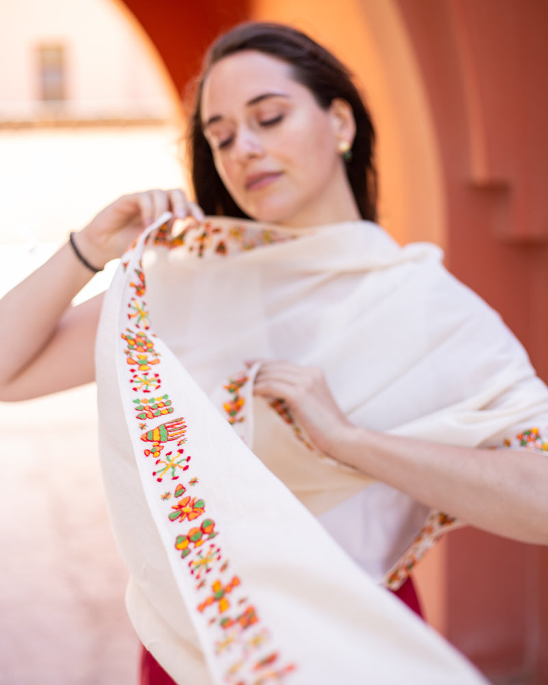 Siwa Border Shawl