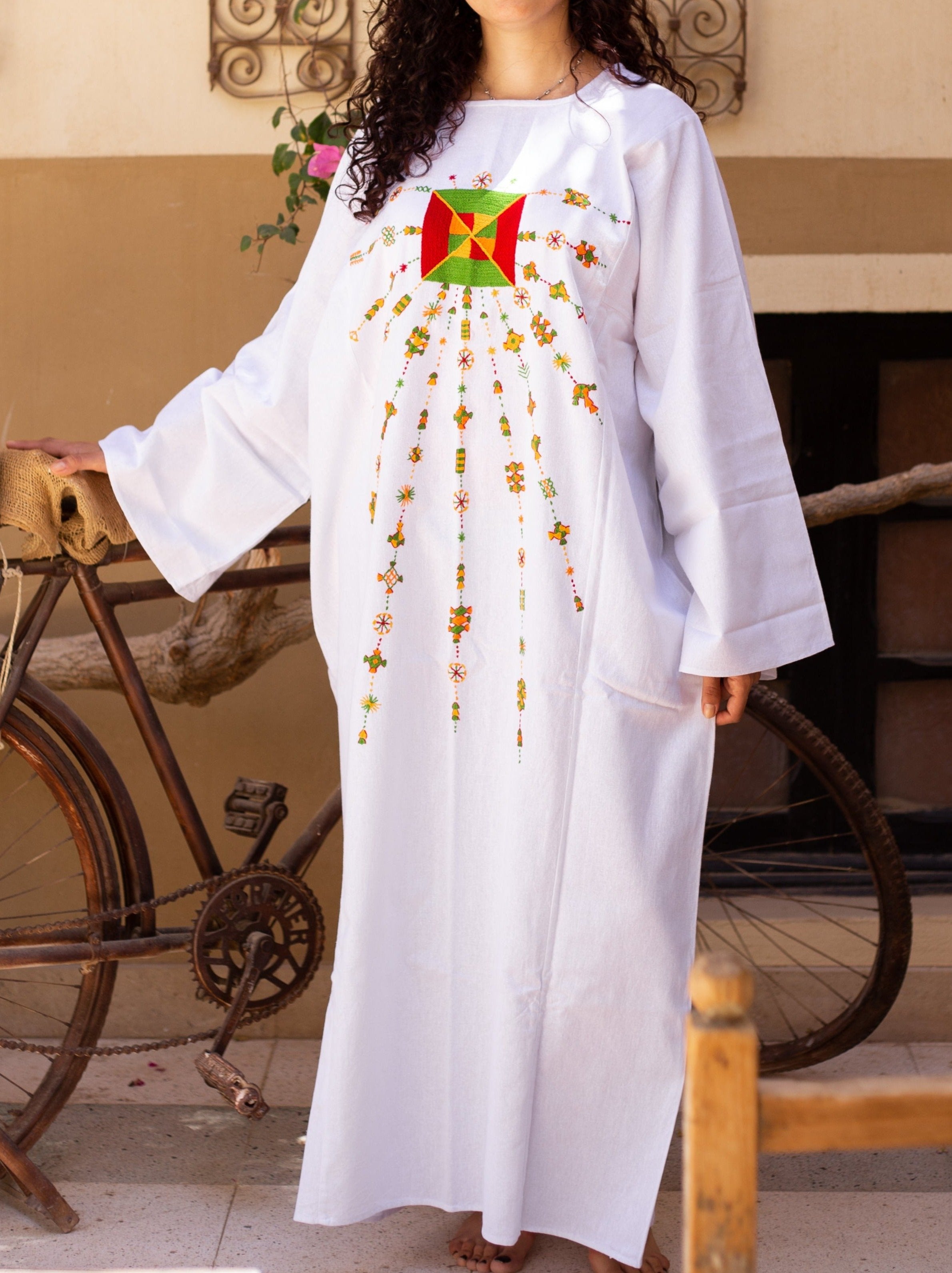 Light Siwa Sun Galabeya Linen