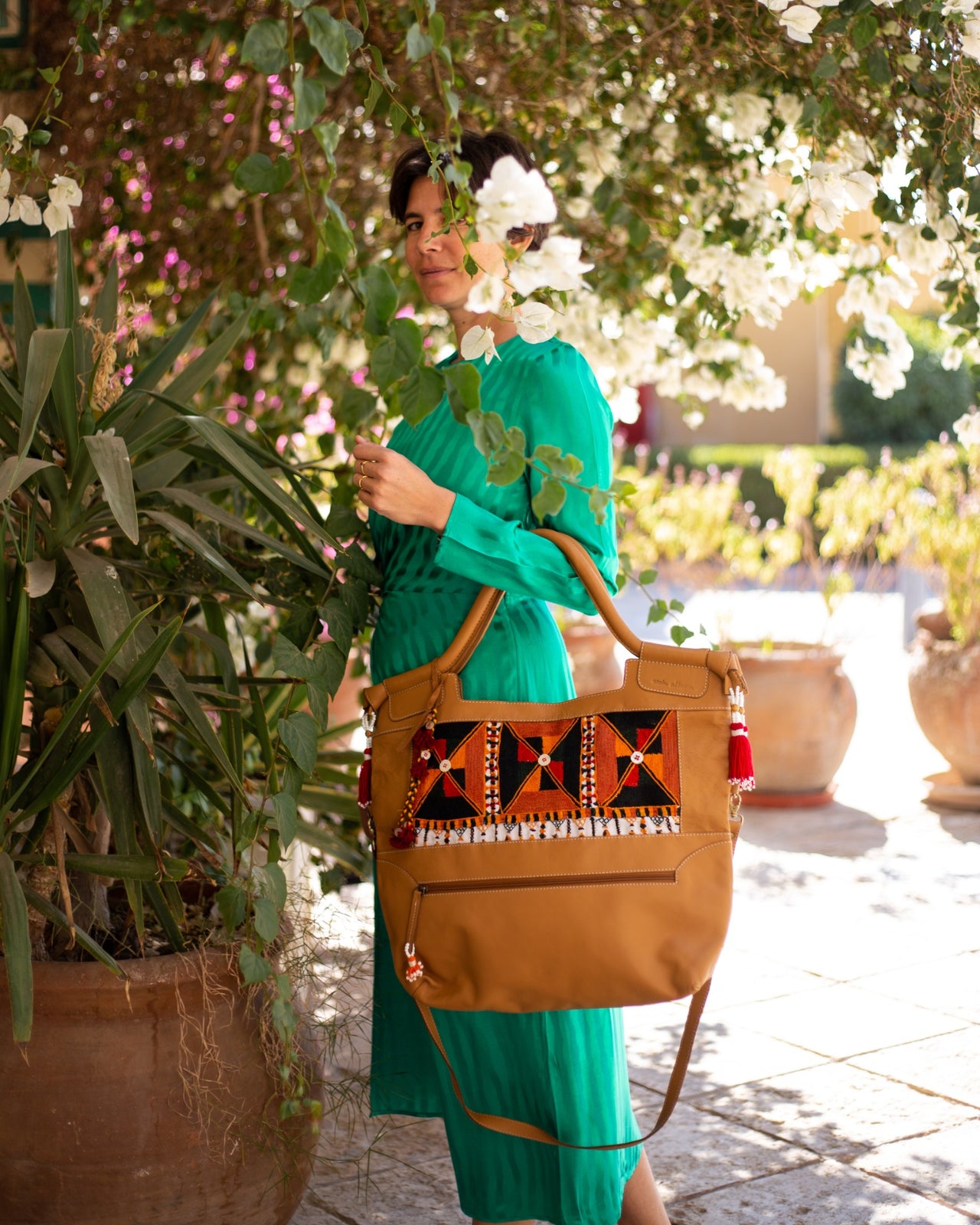 Vintage Leather Bag Large Siwa