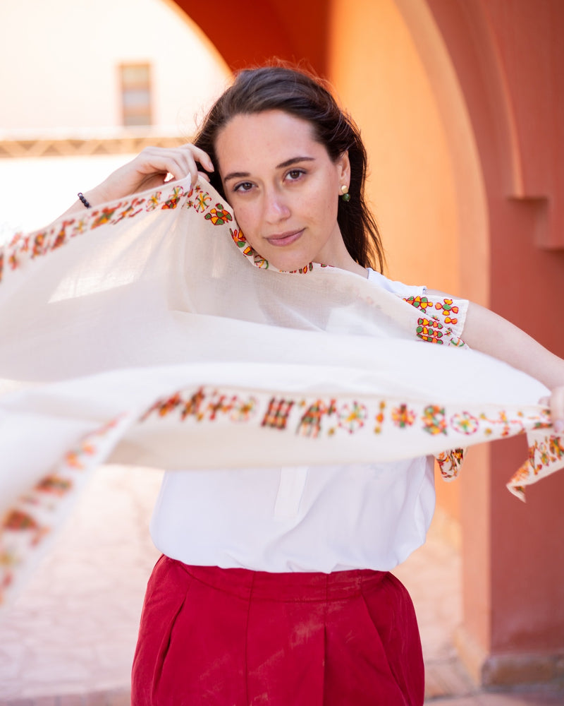 Siwa Border Shawl